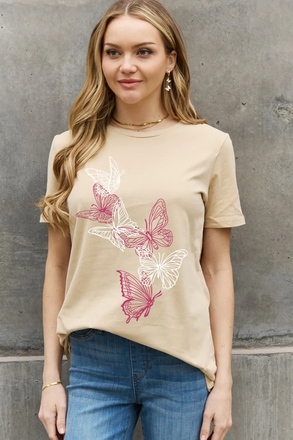 Butterfly Garden Graphic Cotton Tee