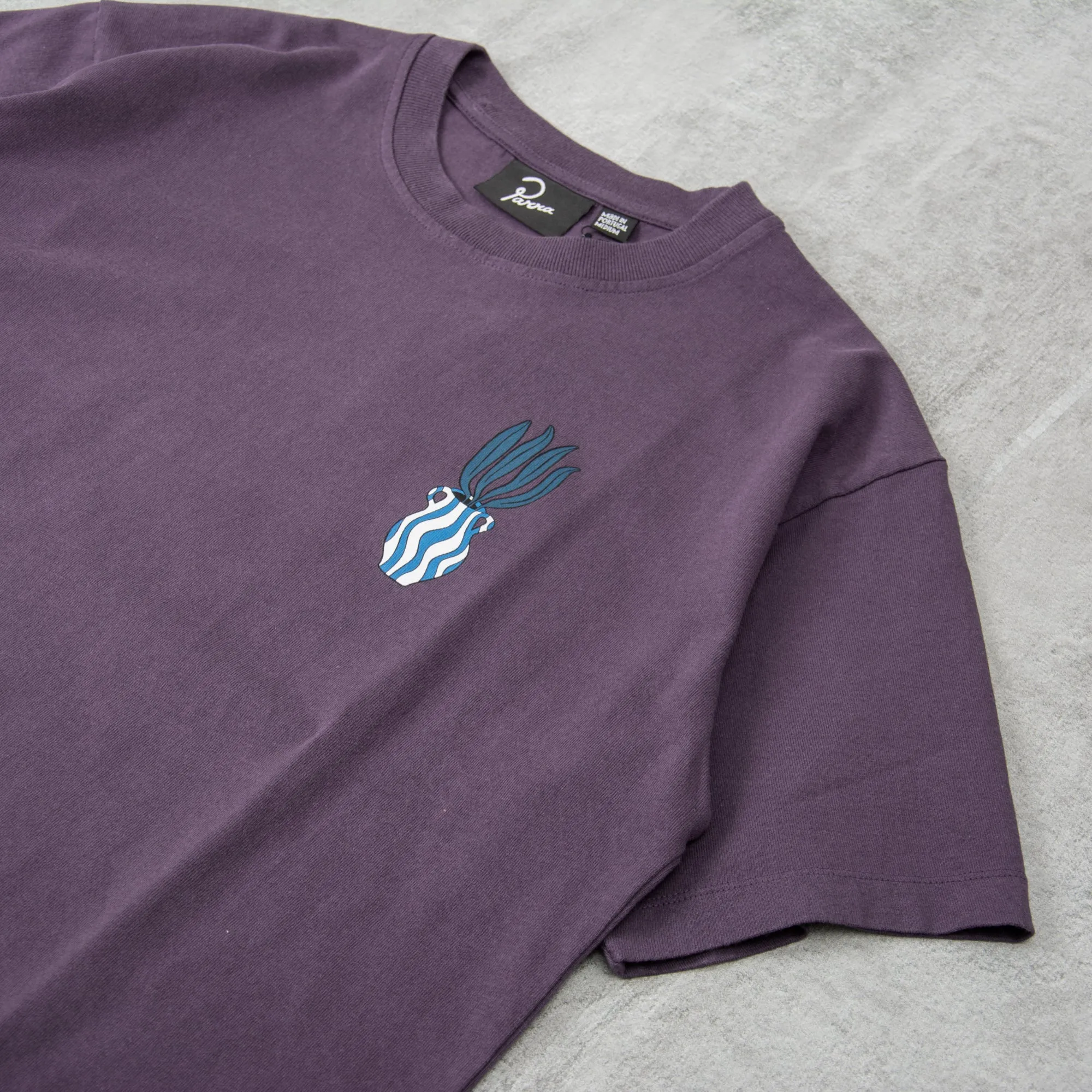 By Parra Kick The Vase Tee - Aubergine