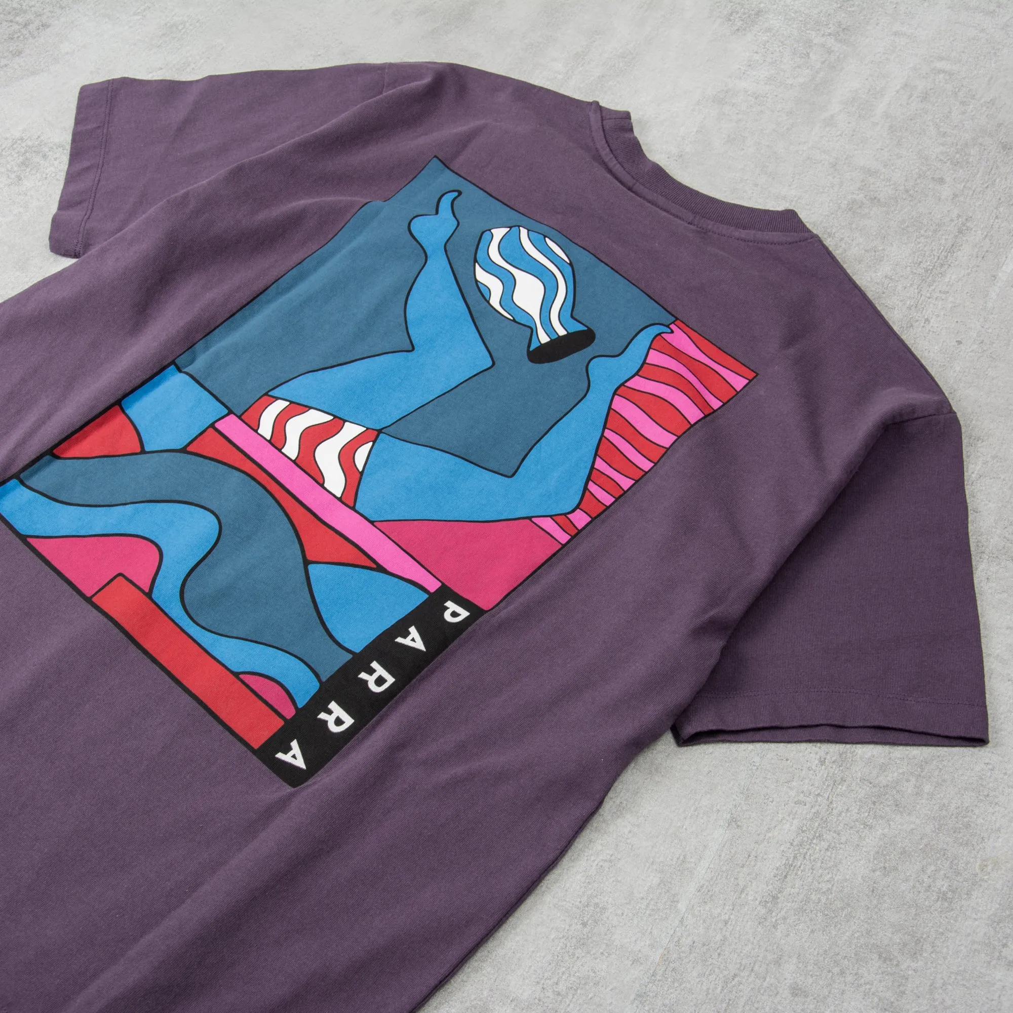 By Parra Kick The Vase Tee - Aubergine