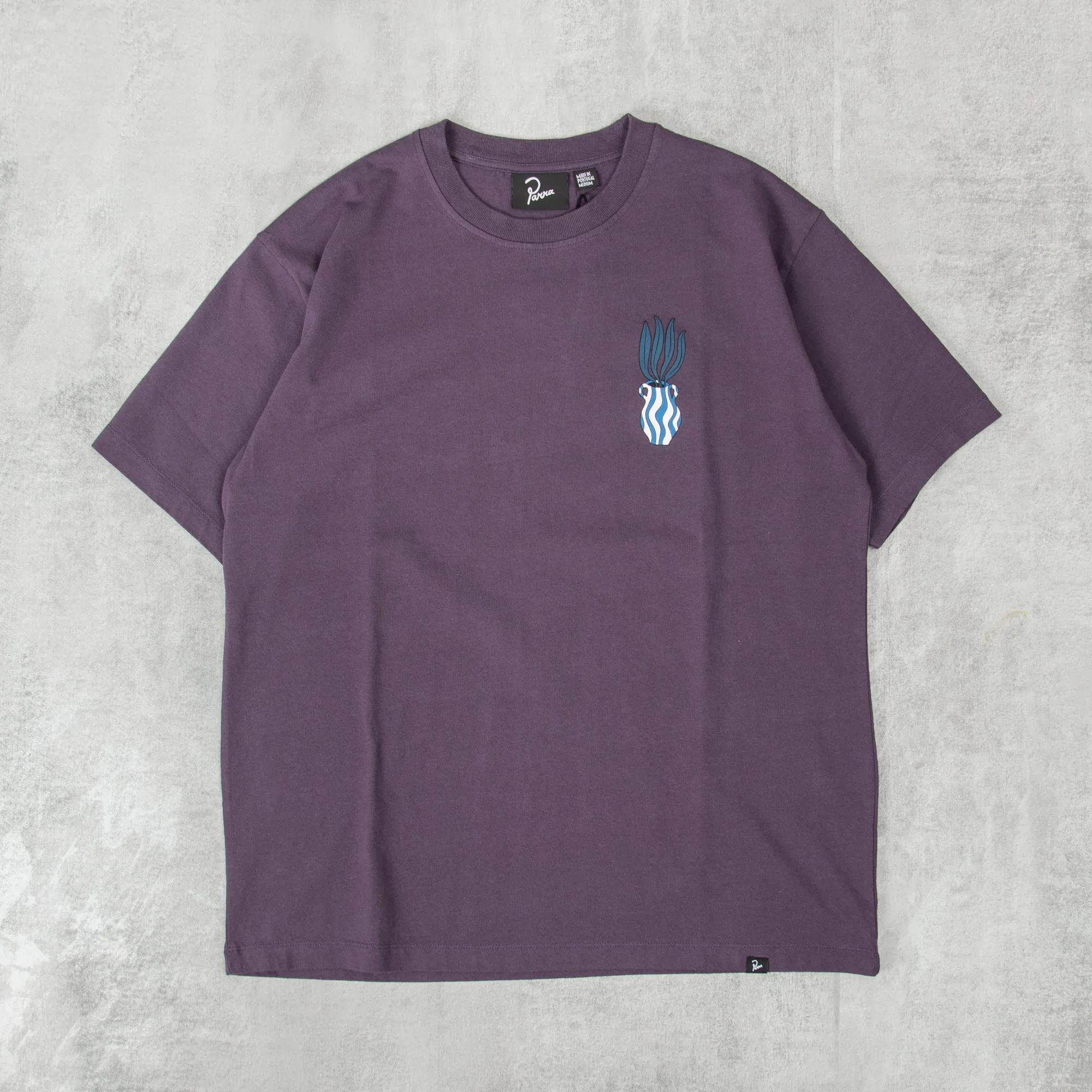 By Parra Kick The Vase Tee - Aubergine