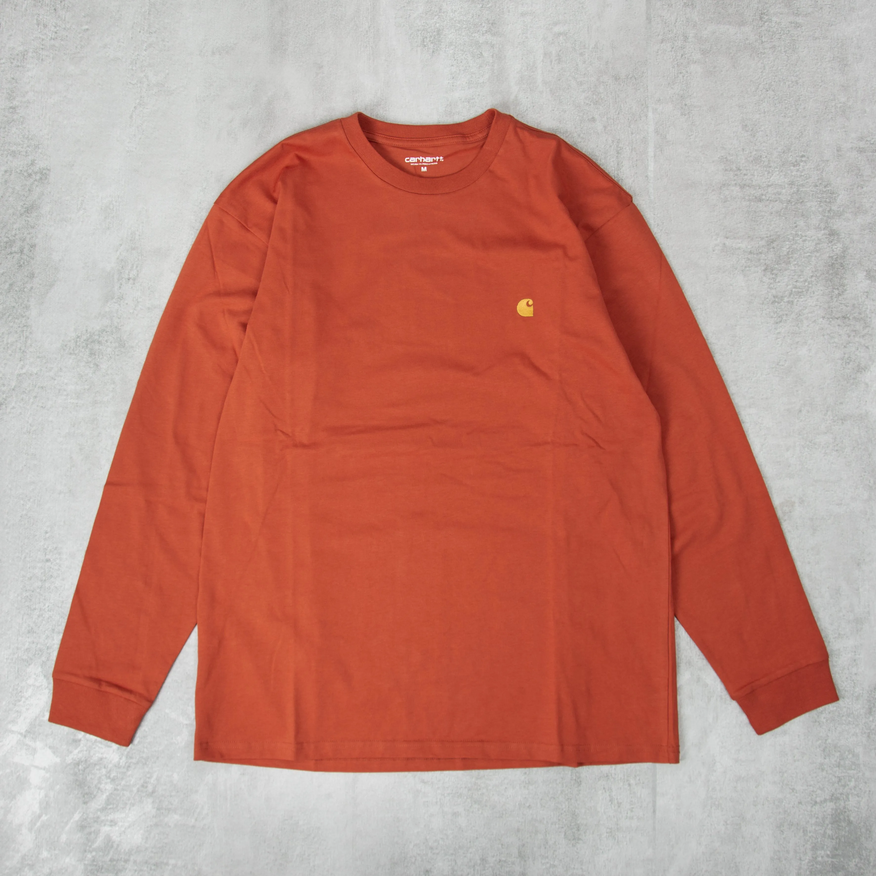 Carhartt WIP Chase L/S Tee - Phoenix / Gold