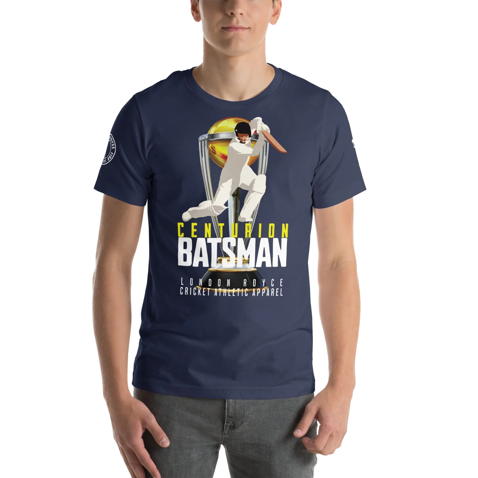 Centurion Batsman Graphic Cricket T-Shirt