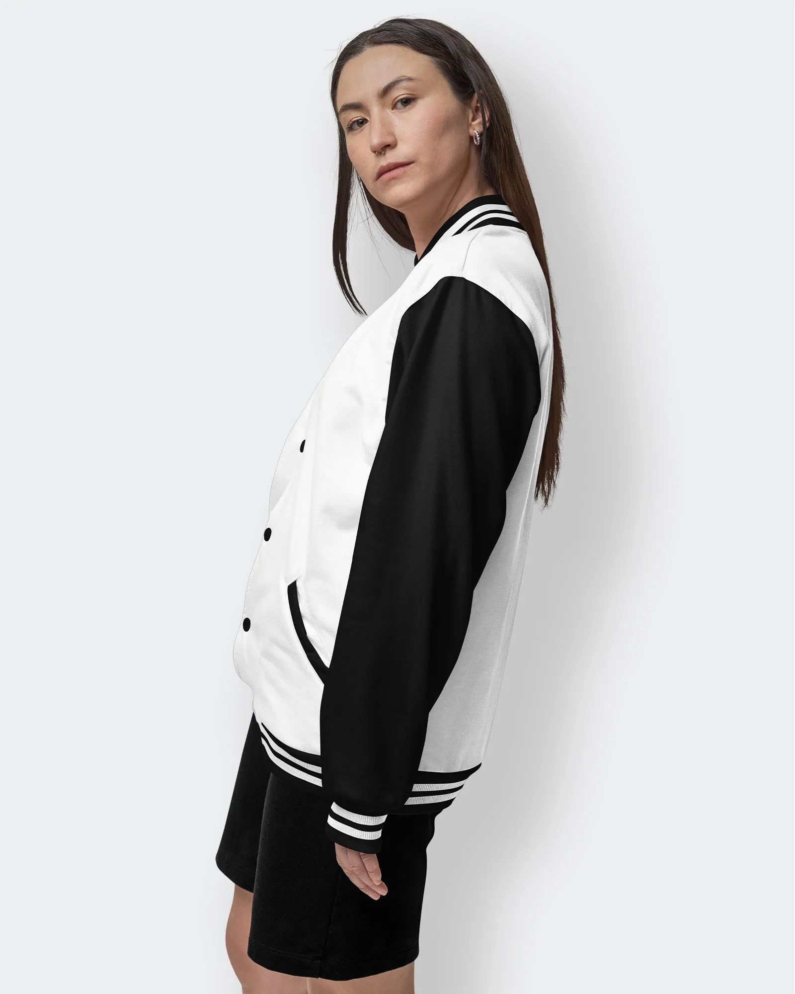 Champion Varsity Jacket: Panda Chic