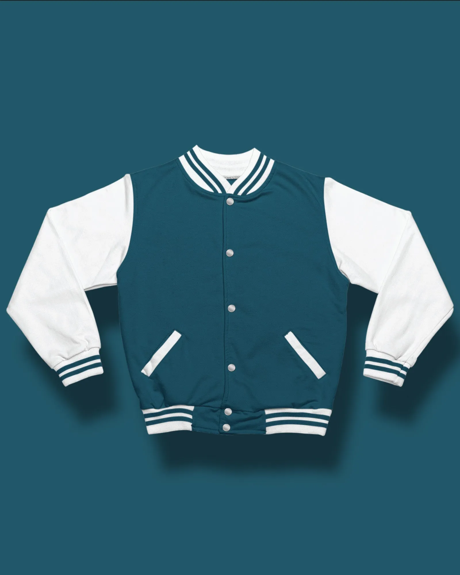 Champion Varsity Jacket: Teal Breeze