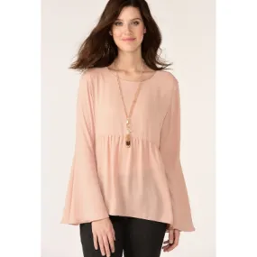 Charlie Paige Zoe Blouse - Rose Dust