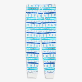 Clearance fit 2 grown-ups organic pj pant in frosty fair isle