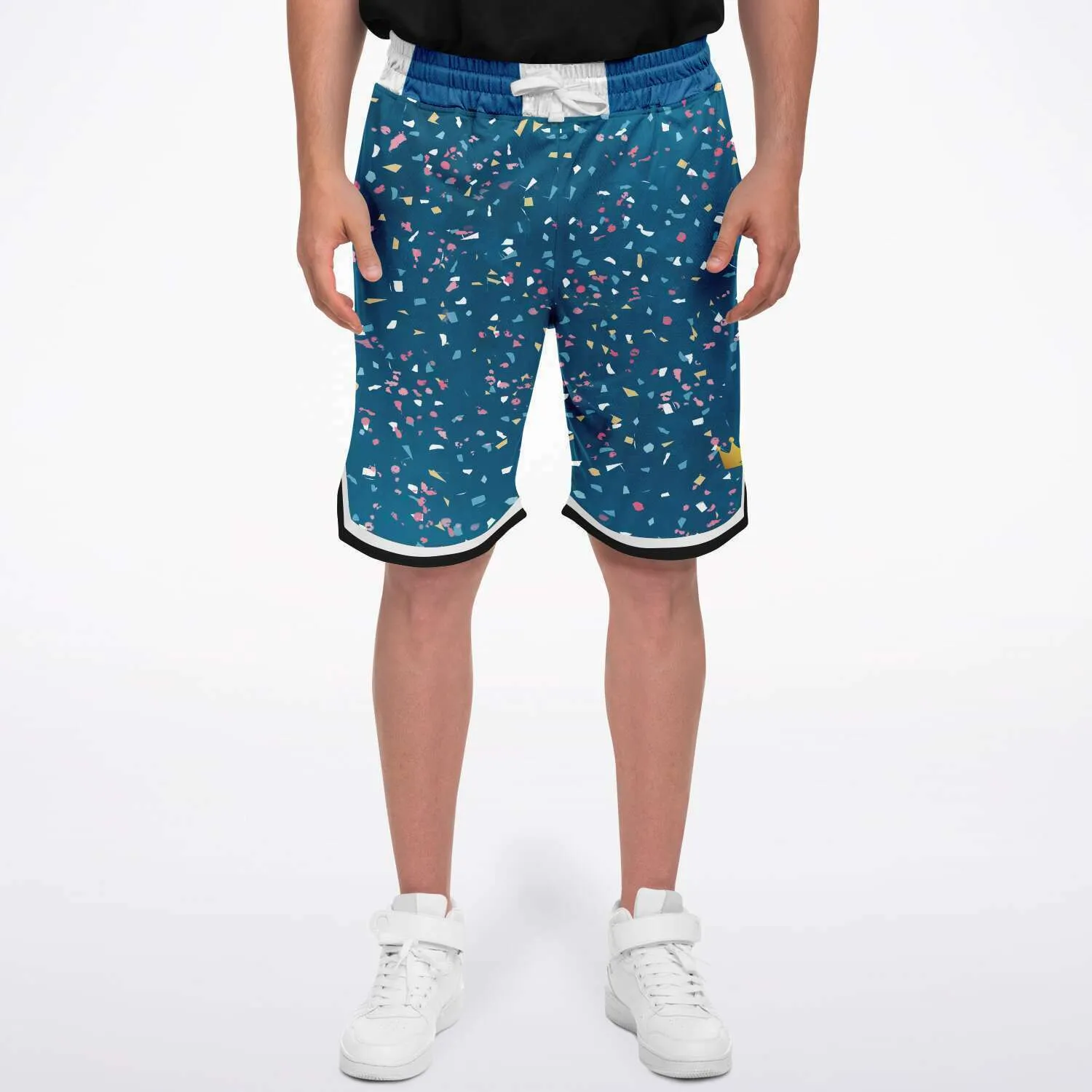 Confetti on Me Unisex Basketball Shorts (Unisex)