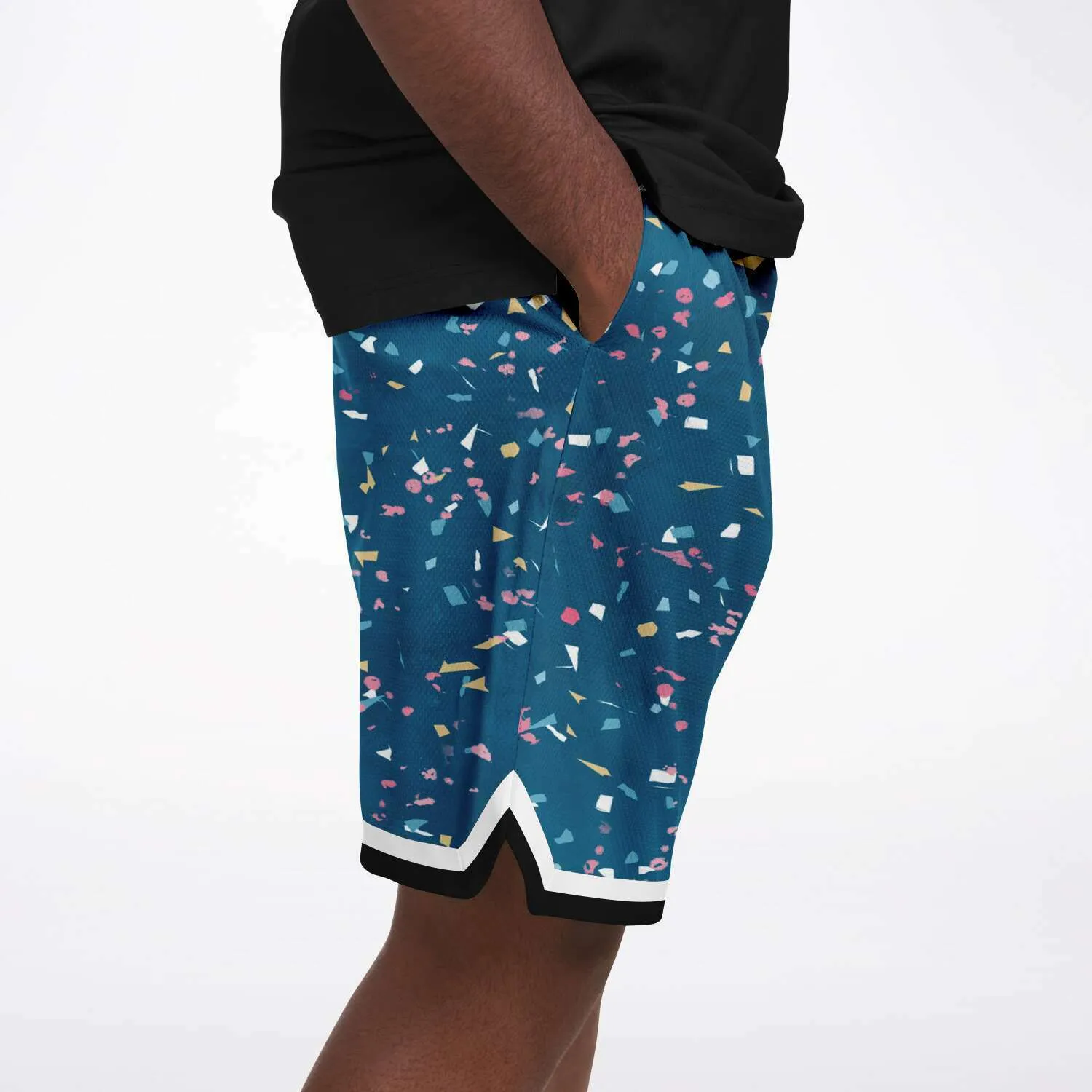 Confetti on Me Unisex Basketball Shorts (Unisex)