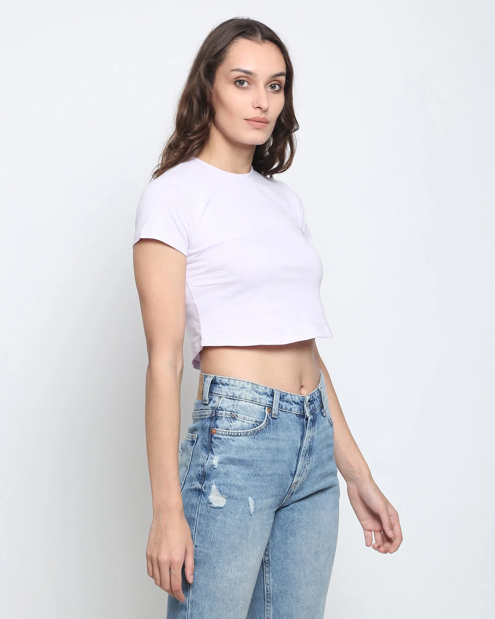 Crop Top: Lilac