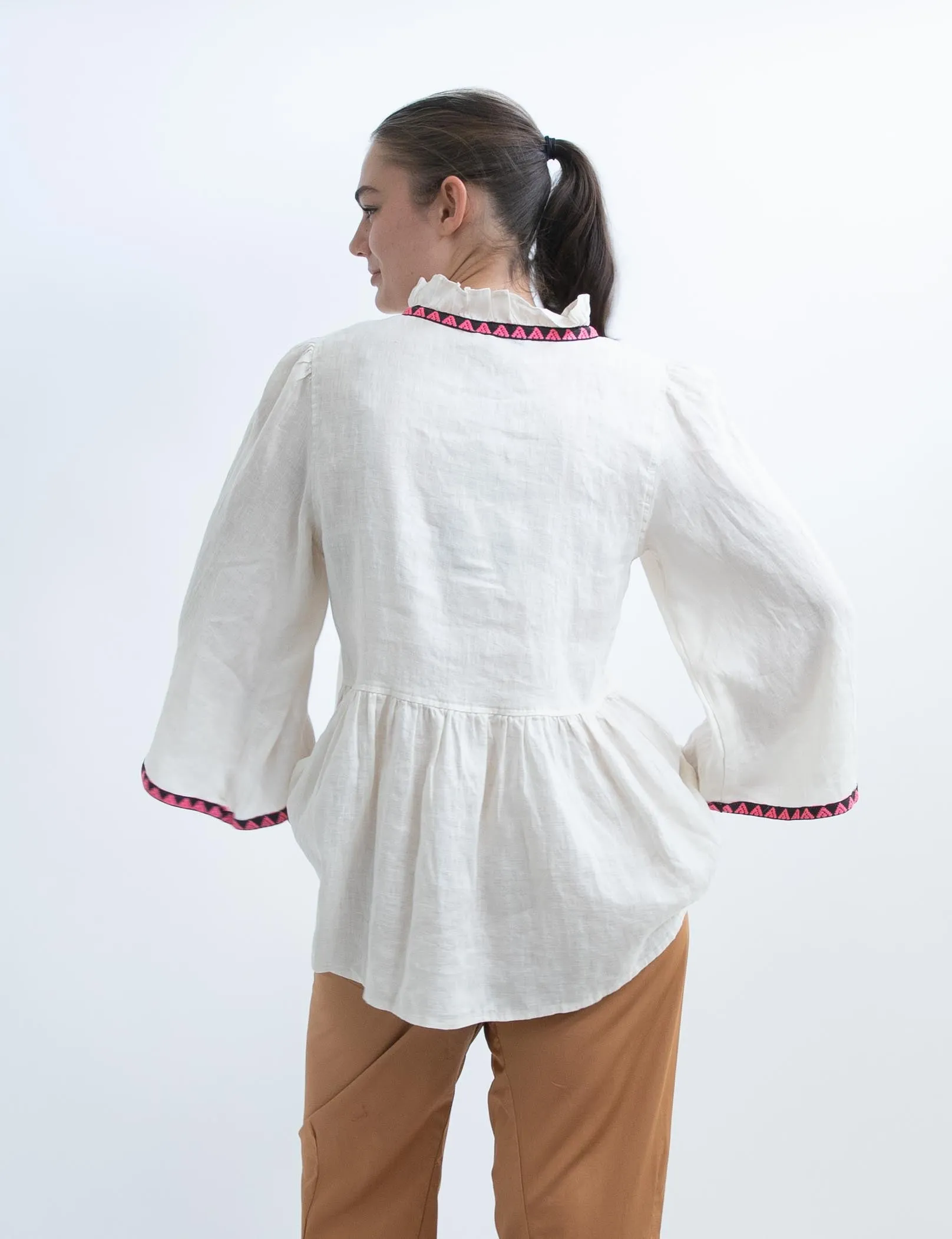 Devotion Twins Valtos Blouse in Coconut