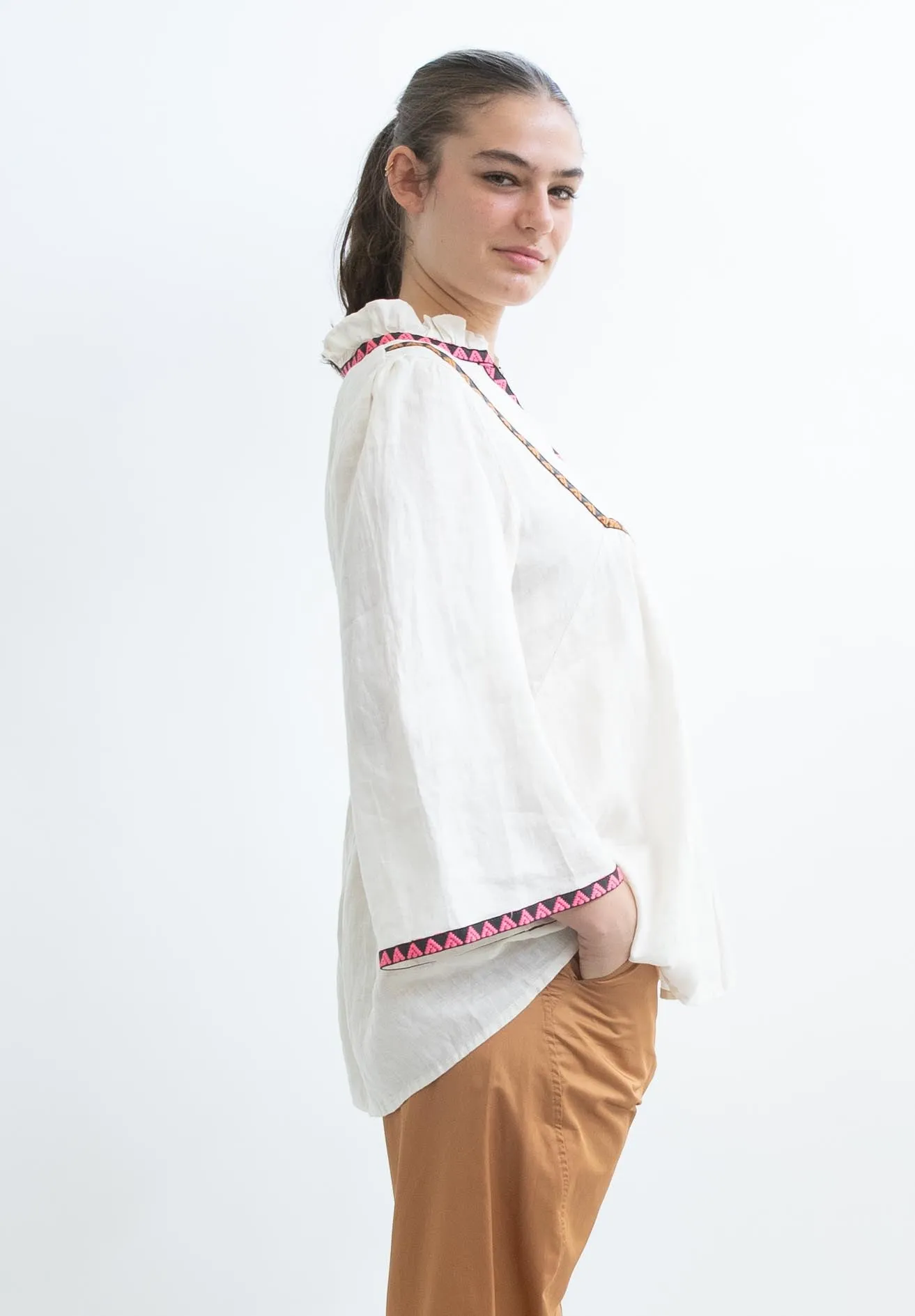 Devotion Twins Valtos Blouse in Coconut