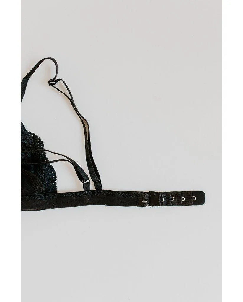 Dolce  Bralette - Black / Blush *FINAL SALE*