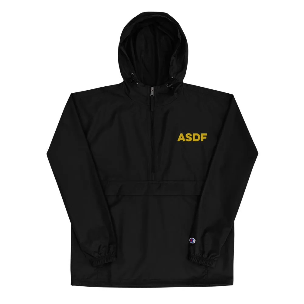 Embroidered Unisex Champion Packable Jacket - ASDF