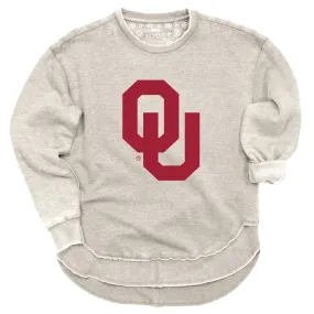 Endzone Poncho Fleece Crew in University of Oklahoma