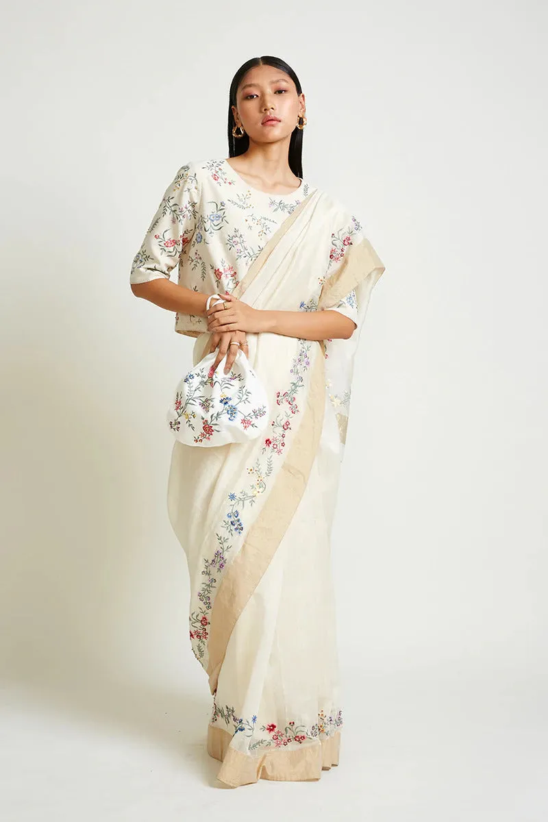 Euphrbia Embroidered Saree