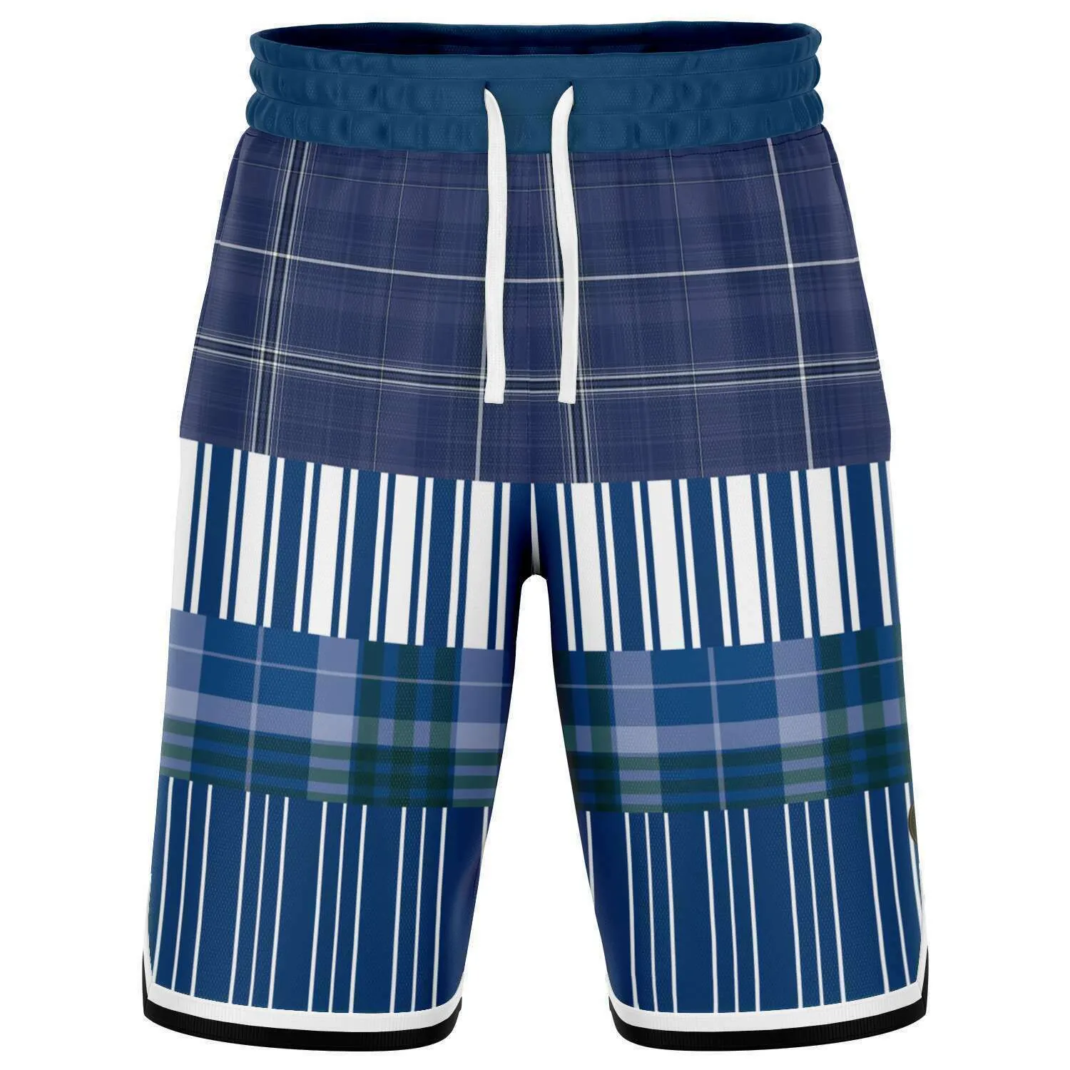 Fair Isle Blue Basketball Shorts