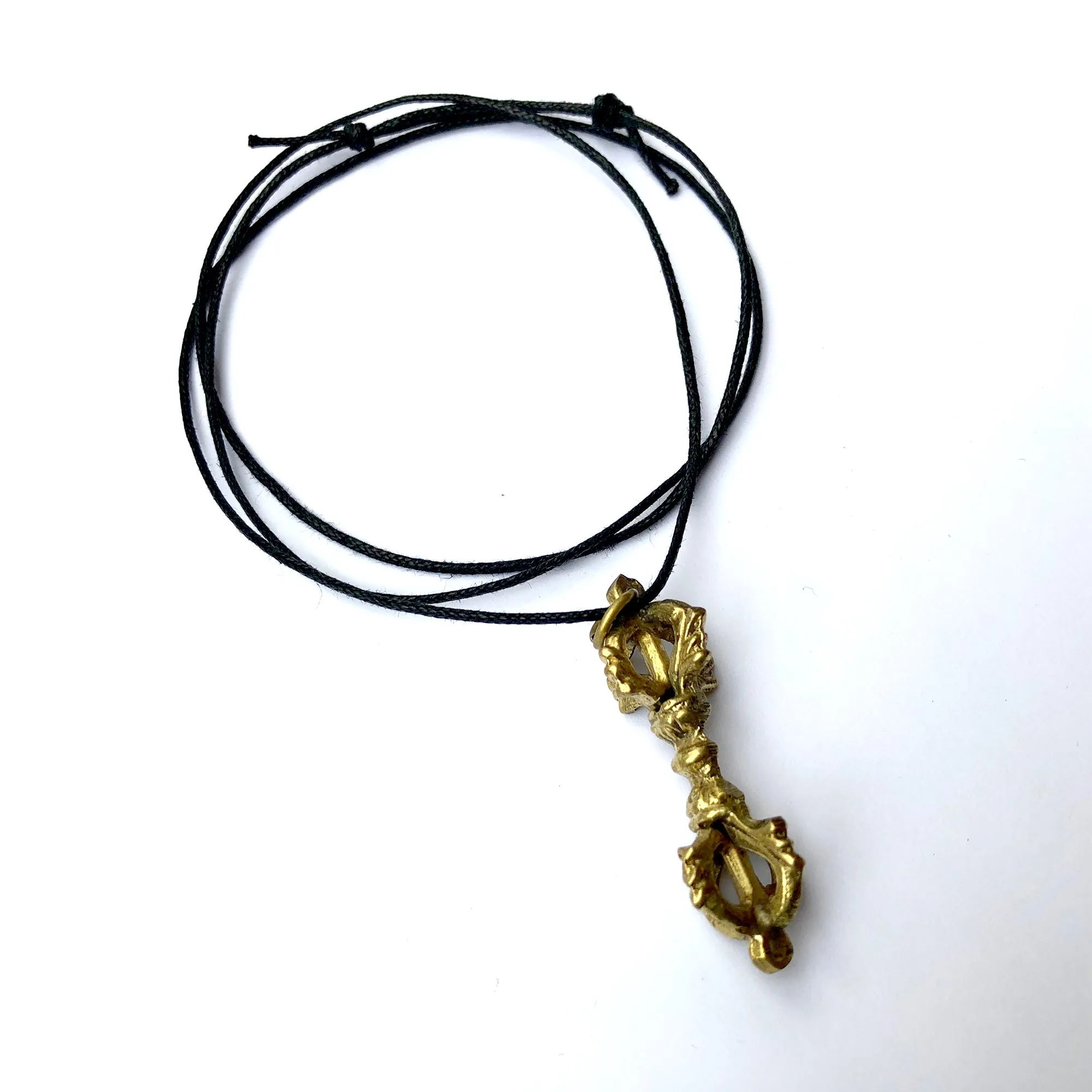 Fair Trade Nepalese Brass Buddhist Vajra / Dorje Pendant