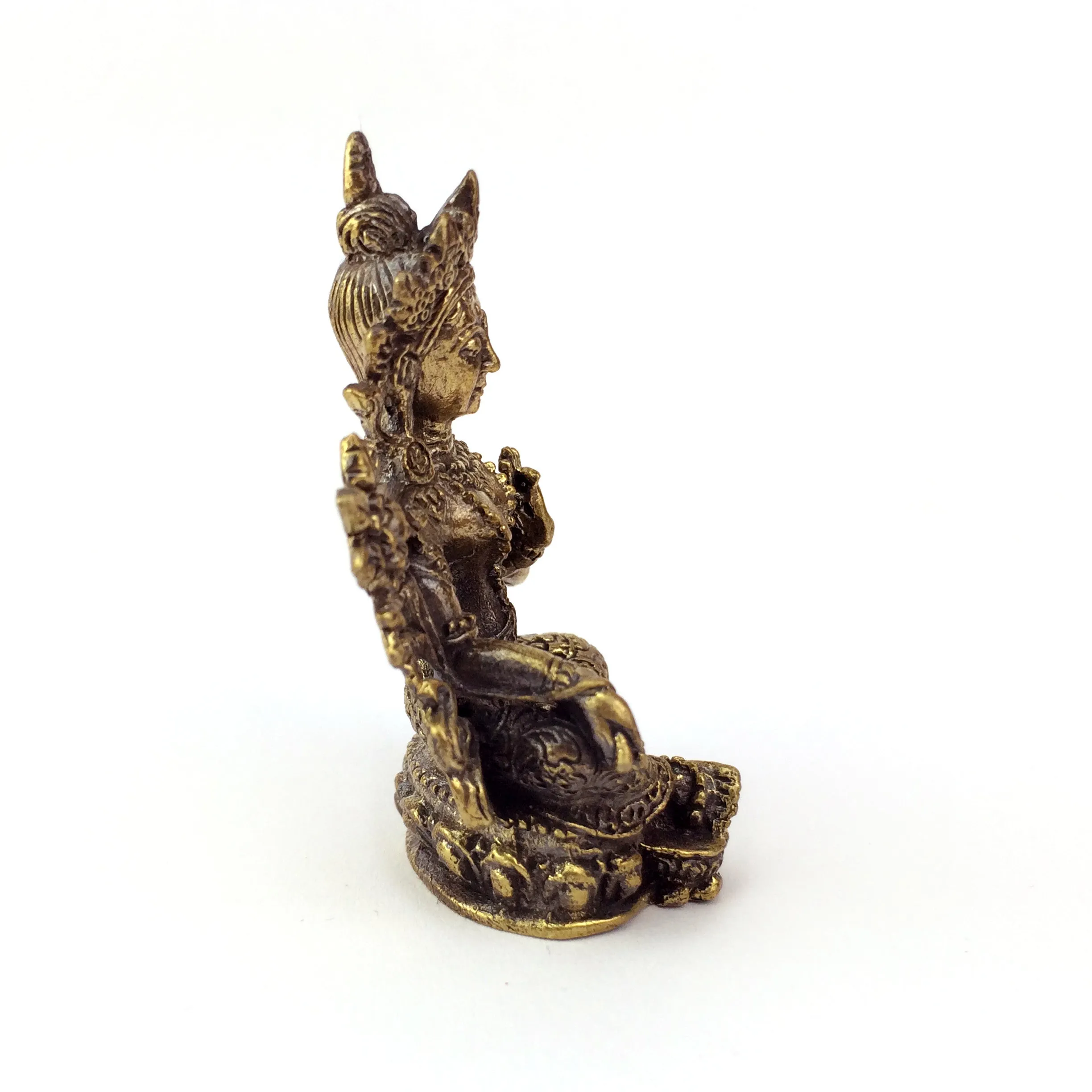 Fair Trade Nepalese Brass Tara Statuette