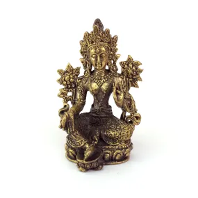 Fair Trade Nepalese Brass Tara Statuette