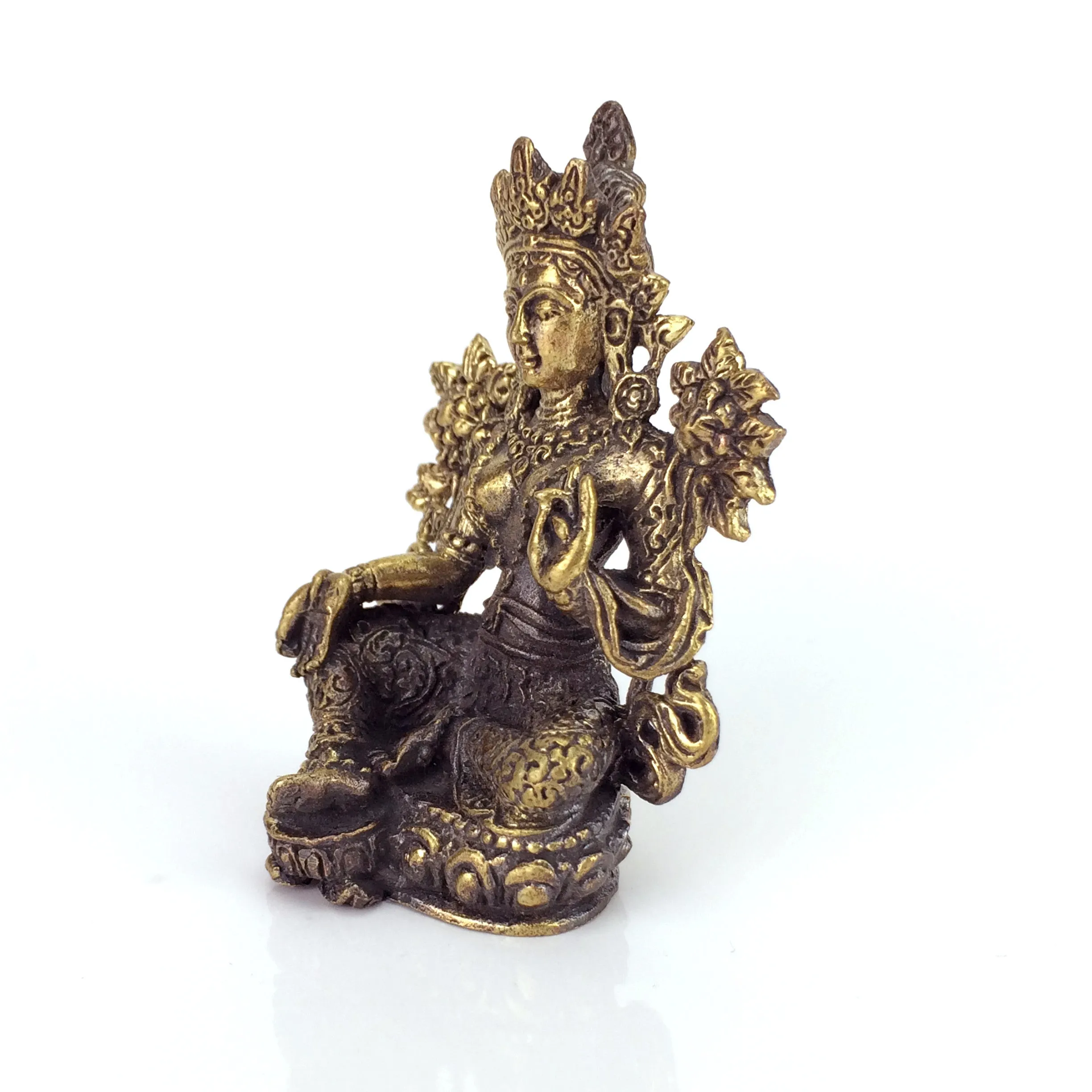 Fair Trade Nepalese Brass Tara Statuette