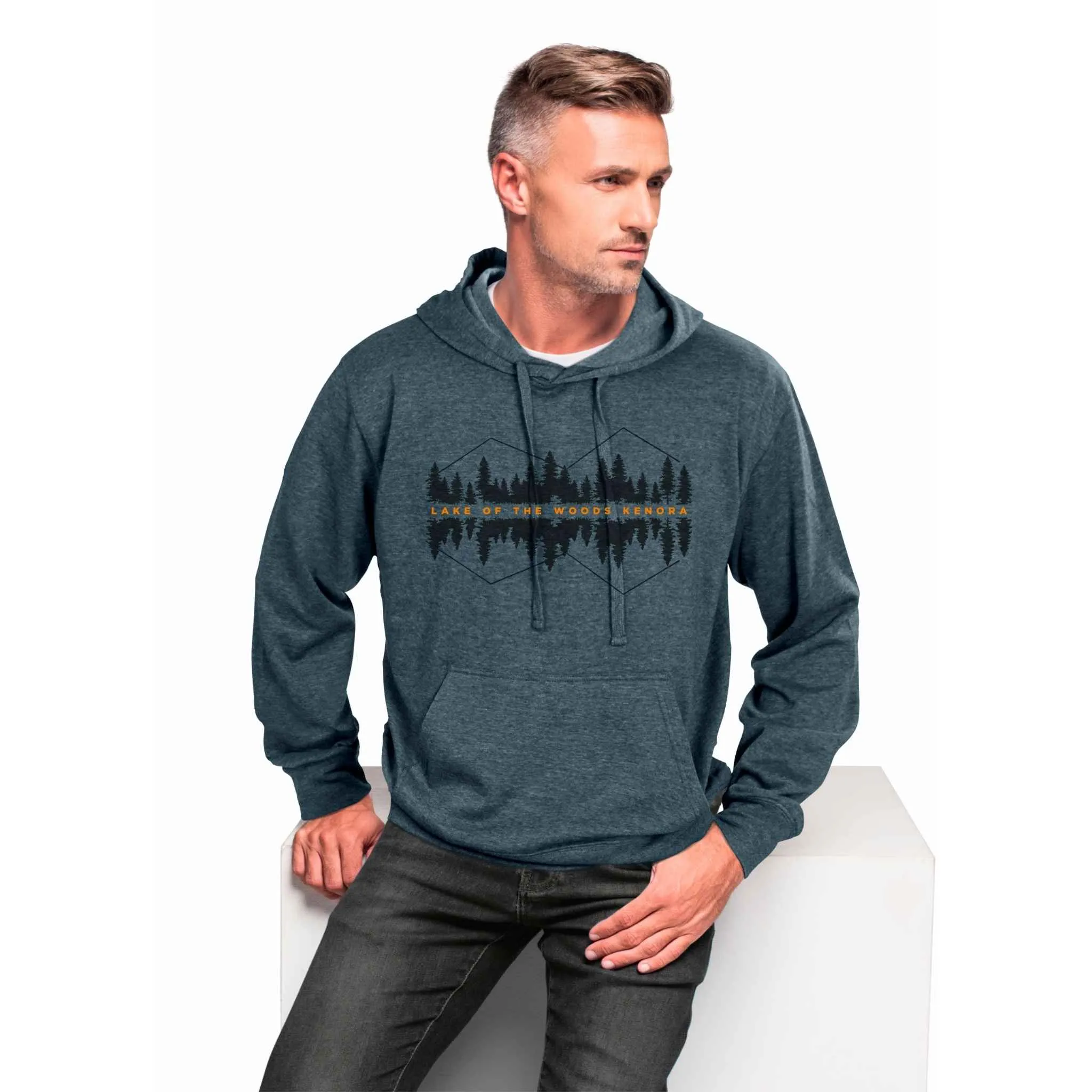 Fir Trees & Diamonds - Men's and Women's Hoodie - Lake of the Woods Kenora