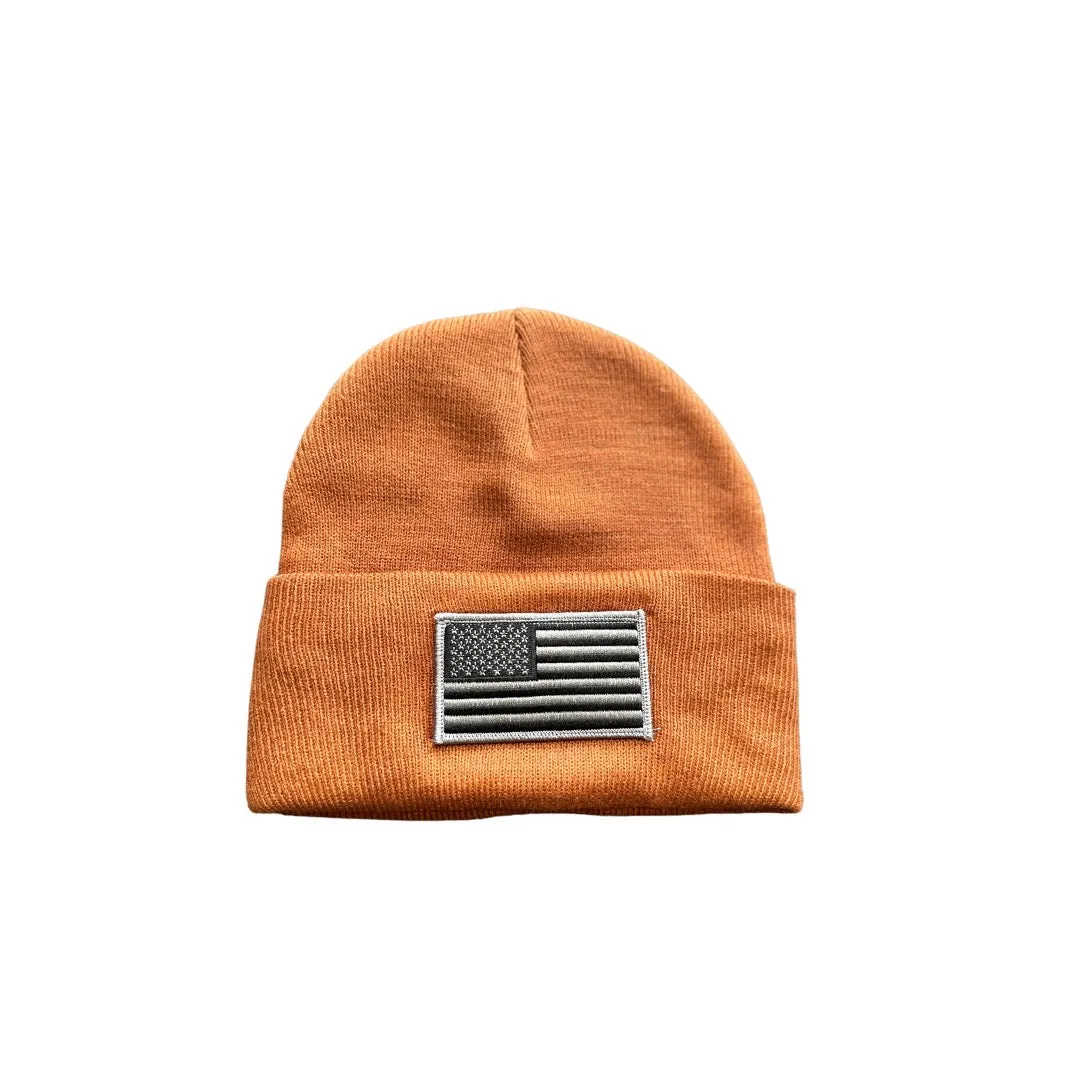 Flag Patch Cuff Beanie