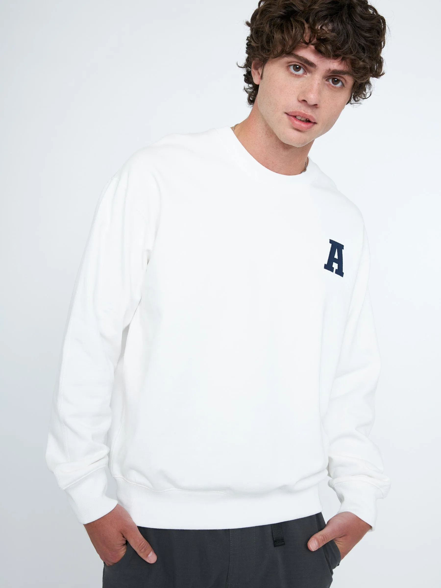 French Terry Applique Logo Pullover