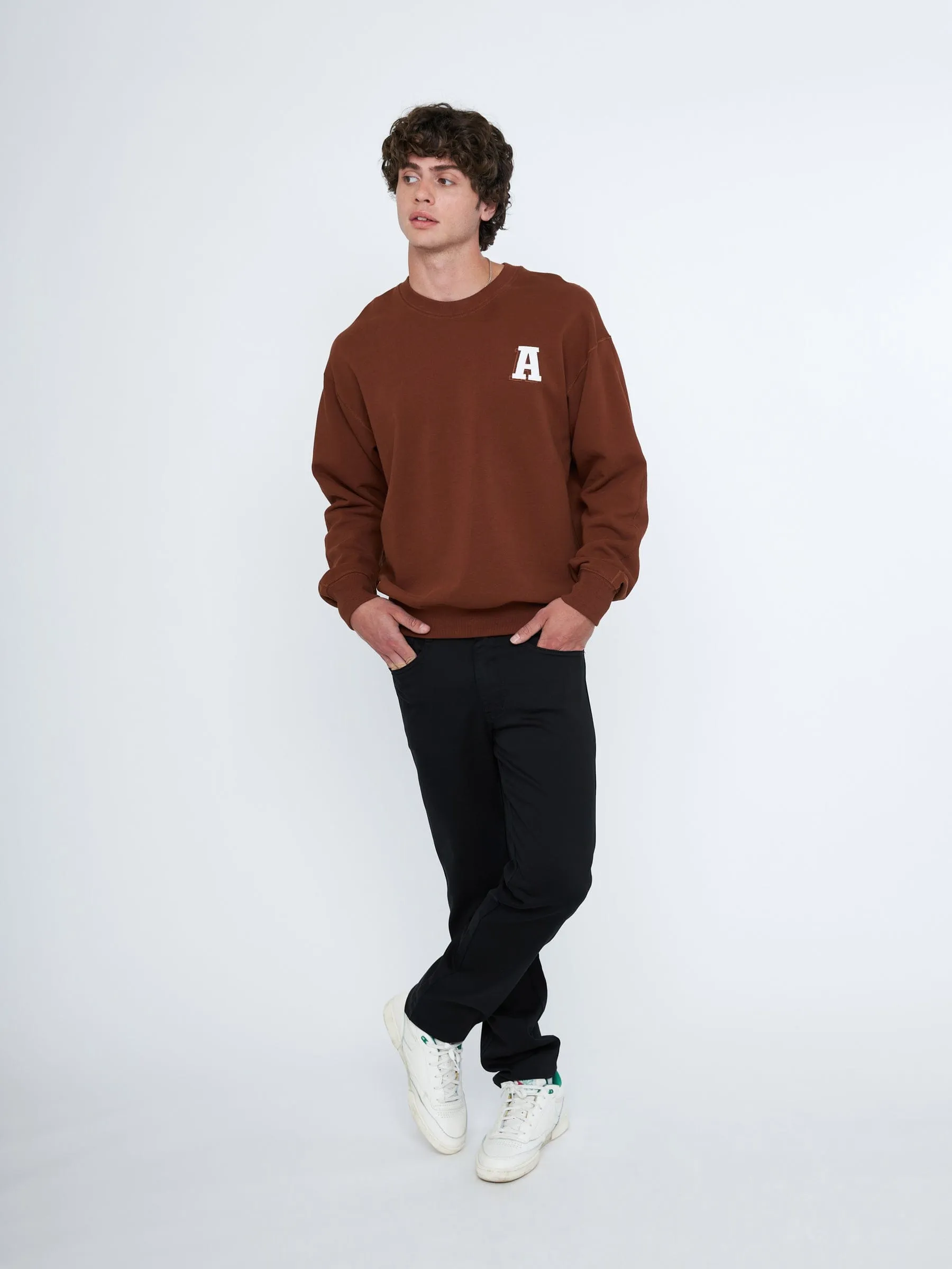 French Terry Applique Logo Pullover