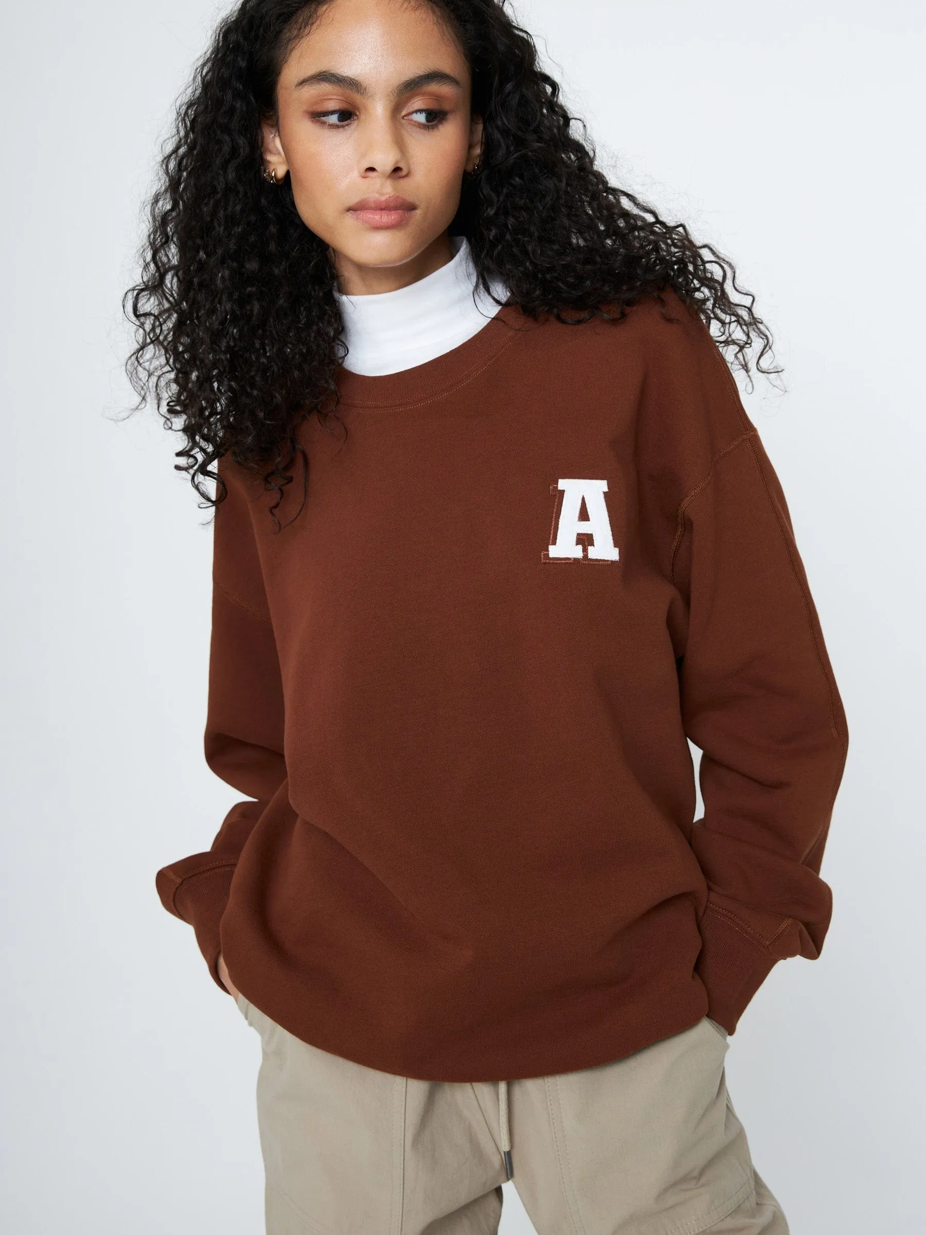 French Terry Applique Logo Pullover