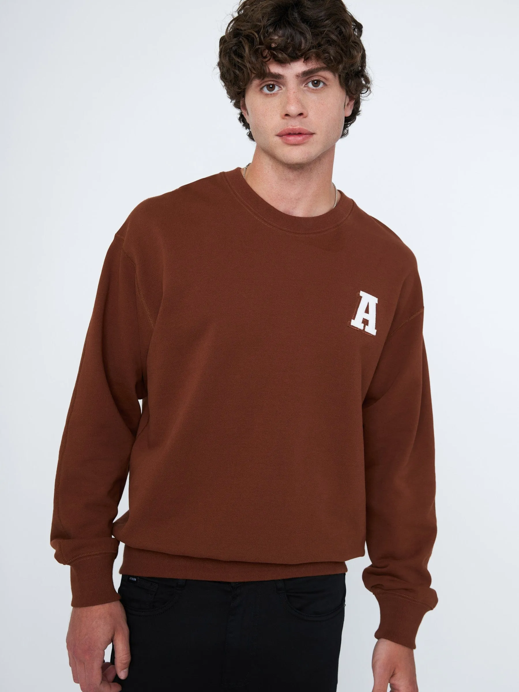 French Terry Applique Logo Pullover