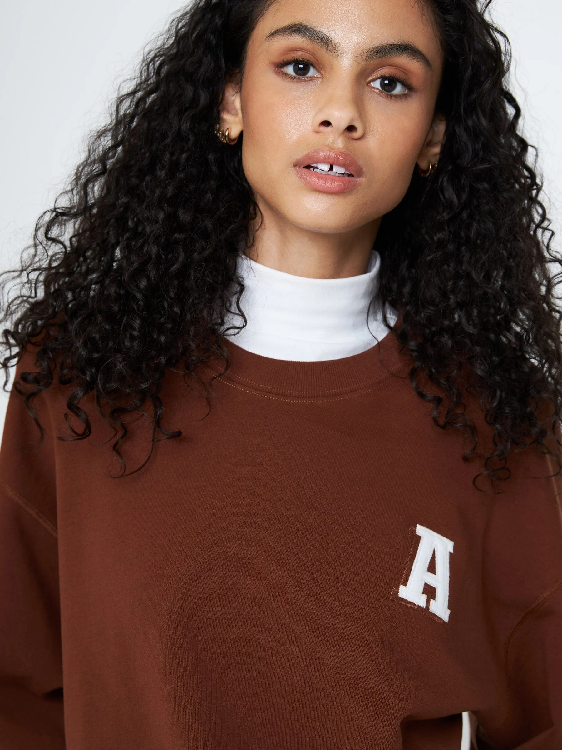 French Terry Applique Logo Pullover