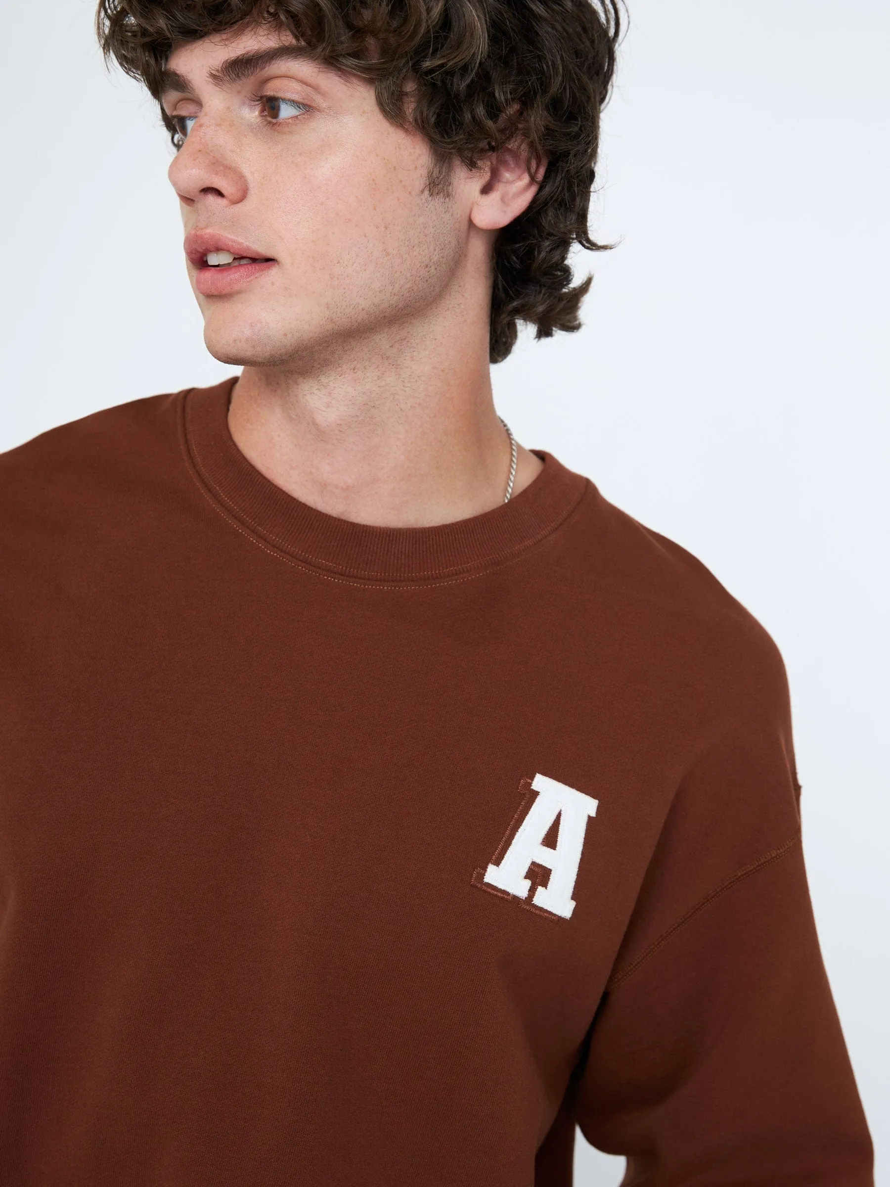 French Terry Applique Logo Pullover