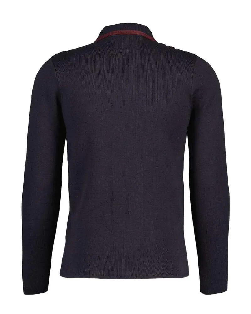 Gabicci Vintage NORMAN Zip Top Navy