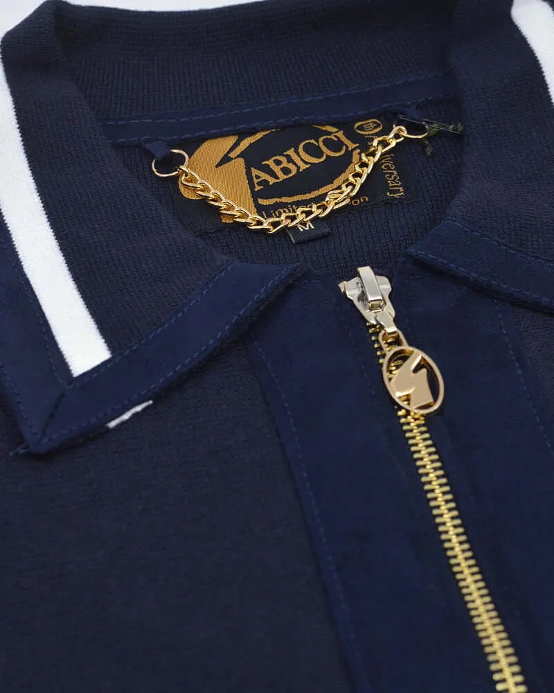 Gabicci Vintage ROBYN Zip Polo Navy