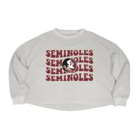 Groovy Gal Crop Crewneck in Florida State University