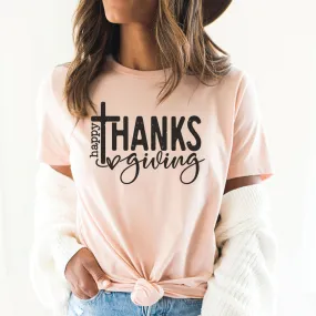 Happy Thanksgiving Fall Graphic T-Shirt - FA307