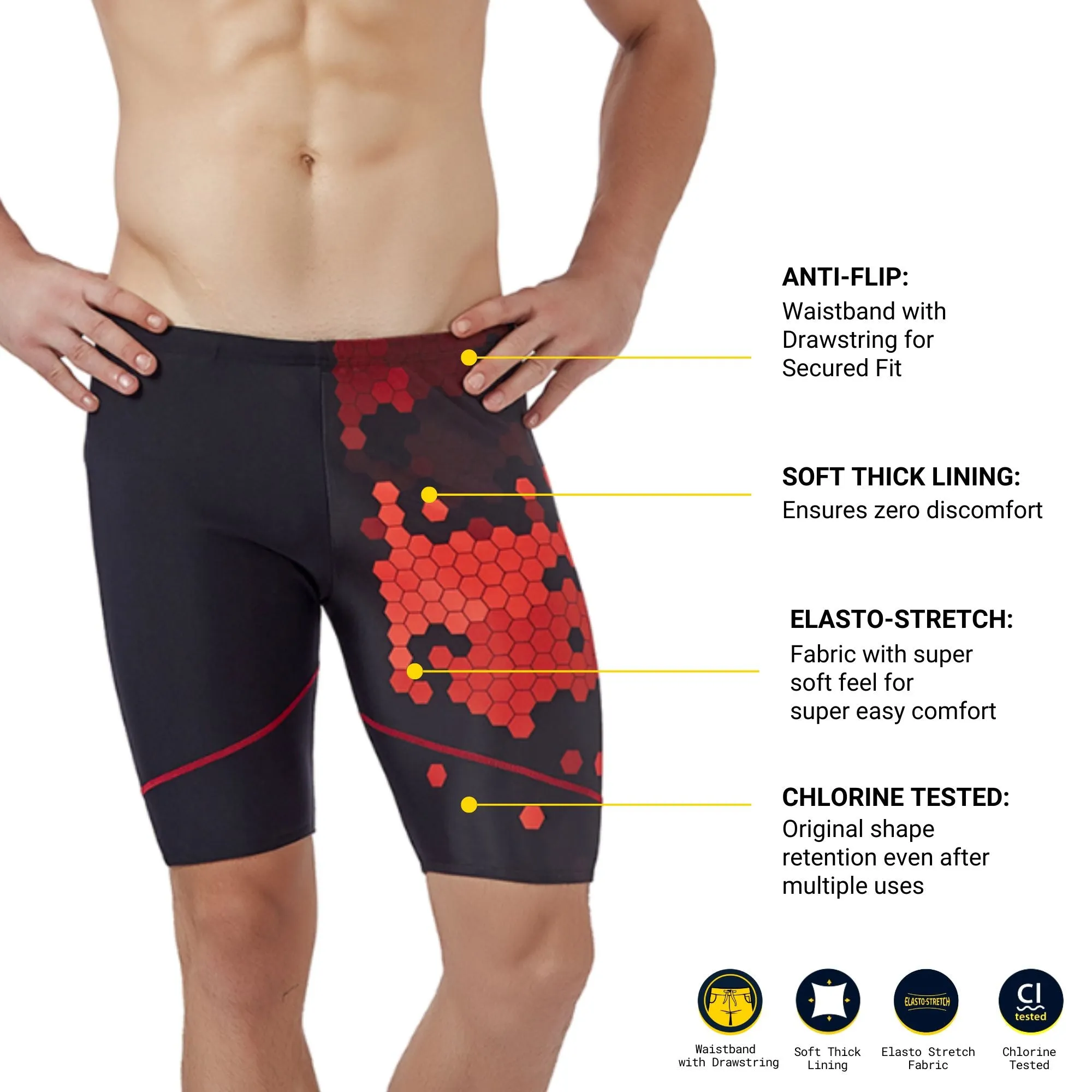 Hexagon I  SUN-ProTECH™   I Quick Drying  I  Anti Chafing JAMMER