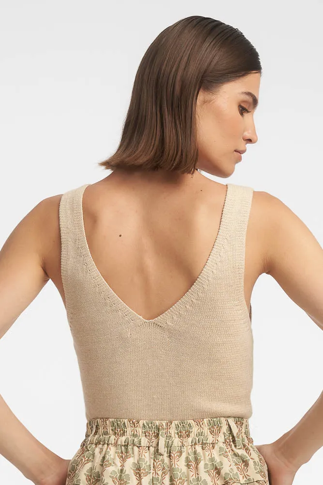 Isabel Knit Top / Vanilla