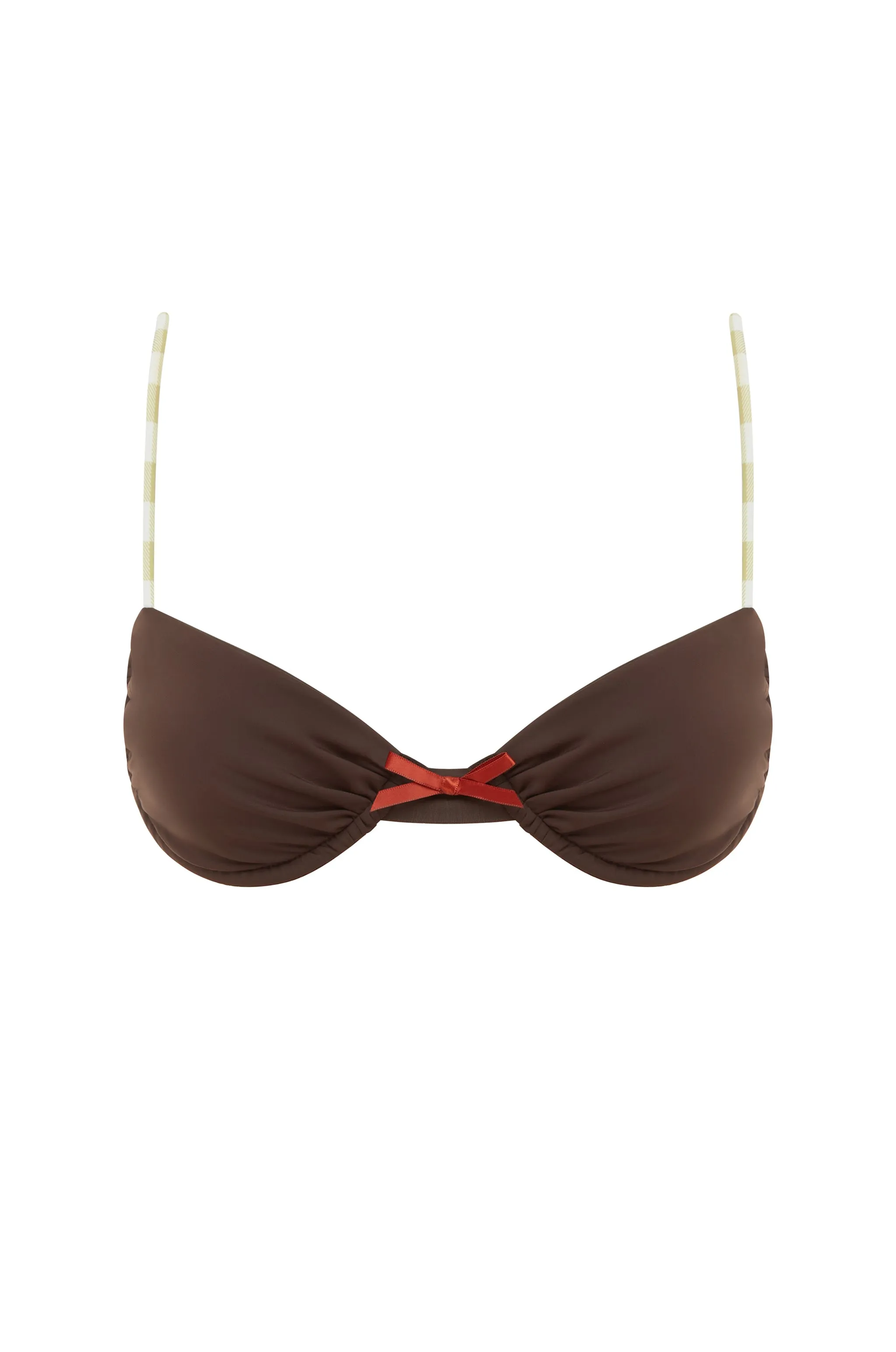 Jeanie Bikini Top | Brown