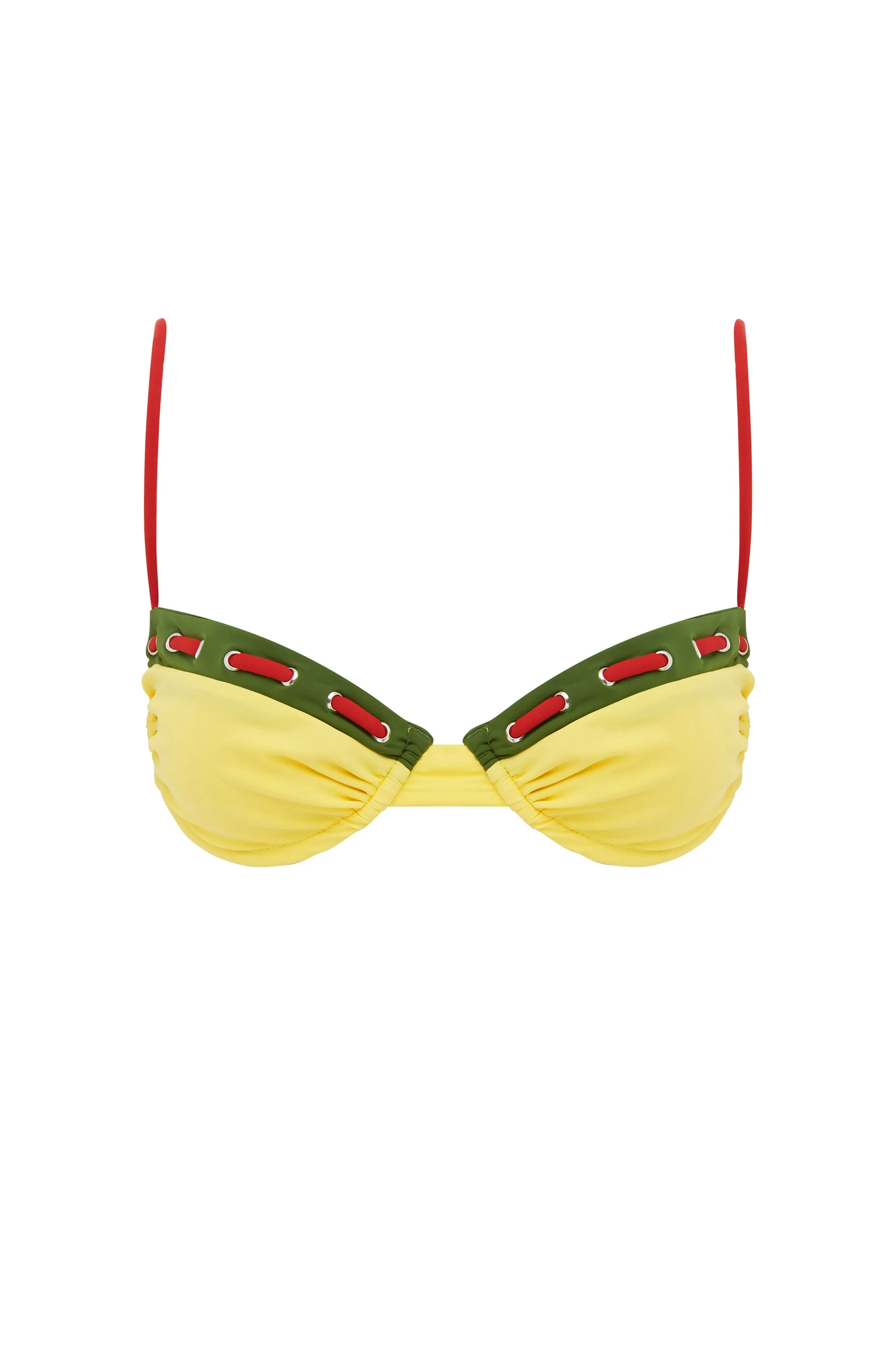 Jeanie Bikini Top | Yellow