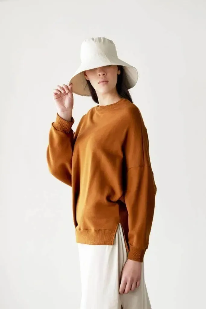 JOURNEY ORGANIC SWEATSHIRT IN COPPER