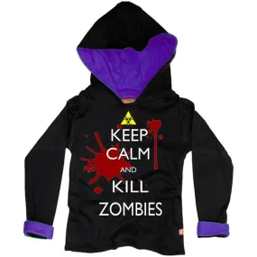 Keep Calm and Kill Zombies Kids Hoodie