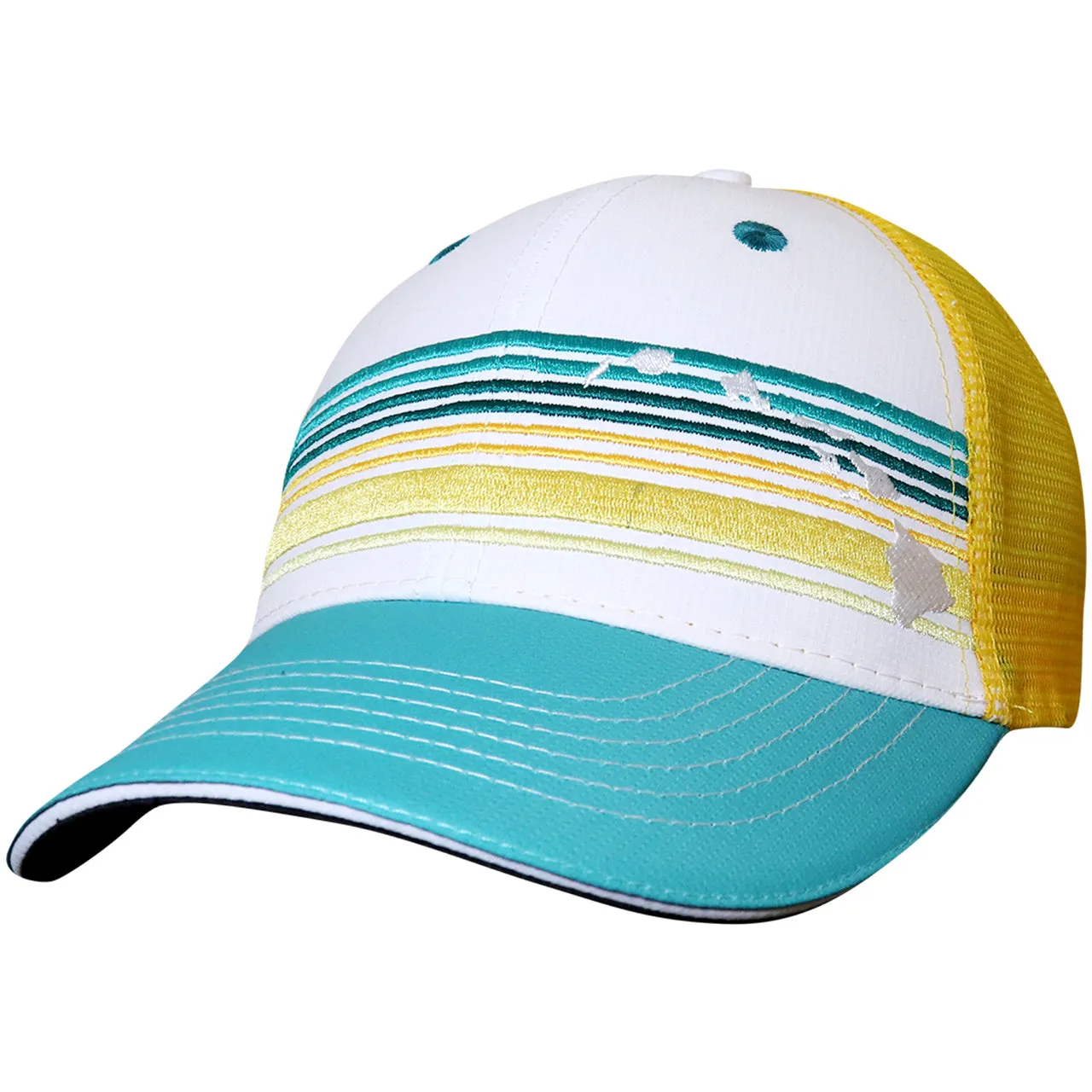 Kona Stripes 6 Panel Trucker Hat