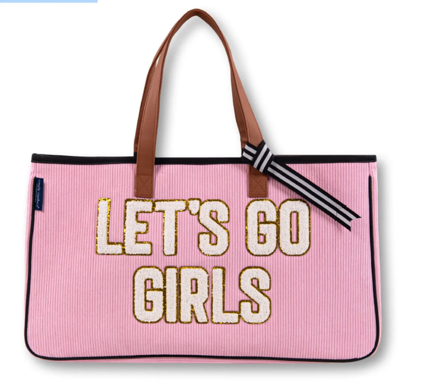 'Let's Go Girls' Sparkle Tote by Simply Southern