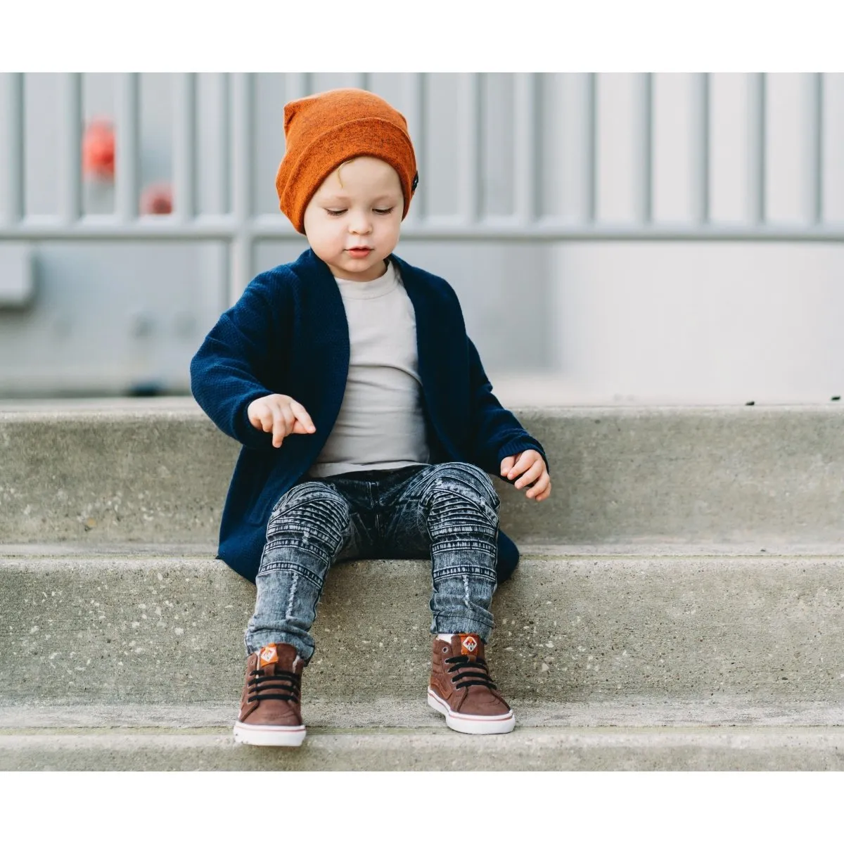 Long Cardigan- Navy