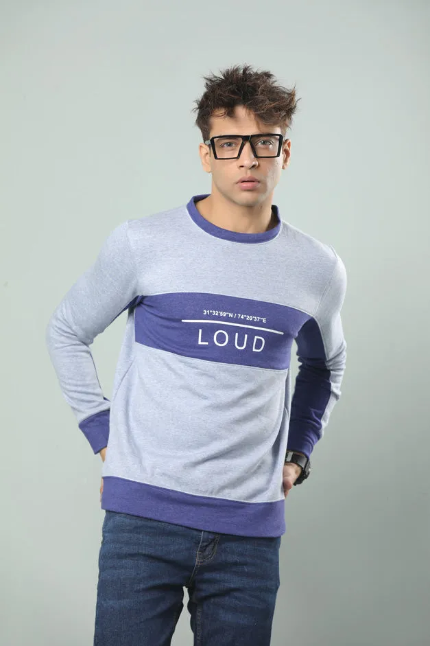 LOUD CONTRAST PANEL SWEATSHIRT