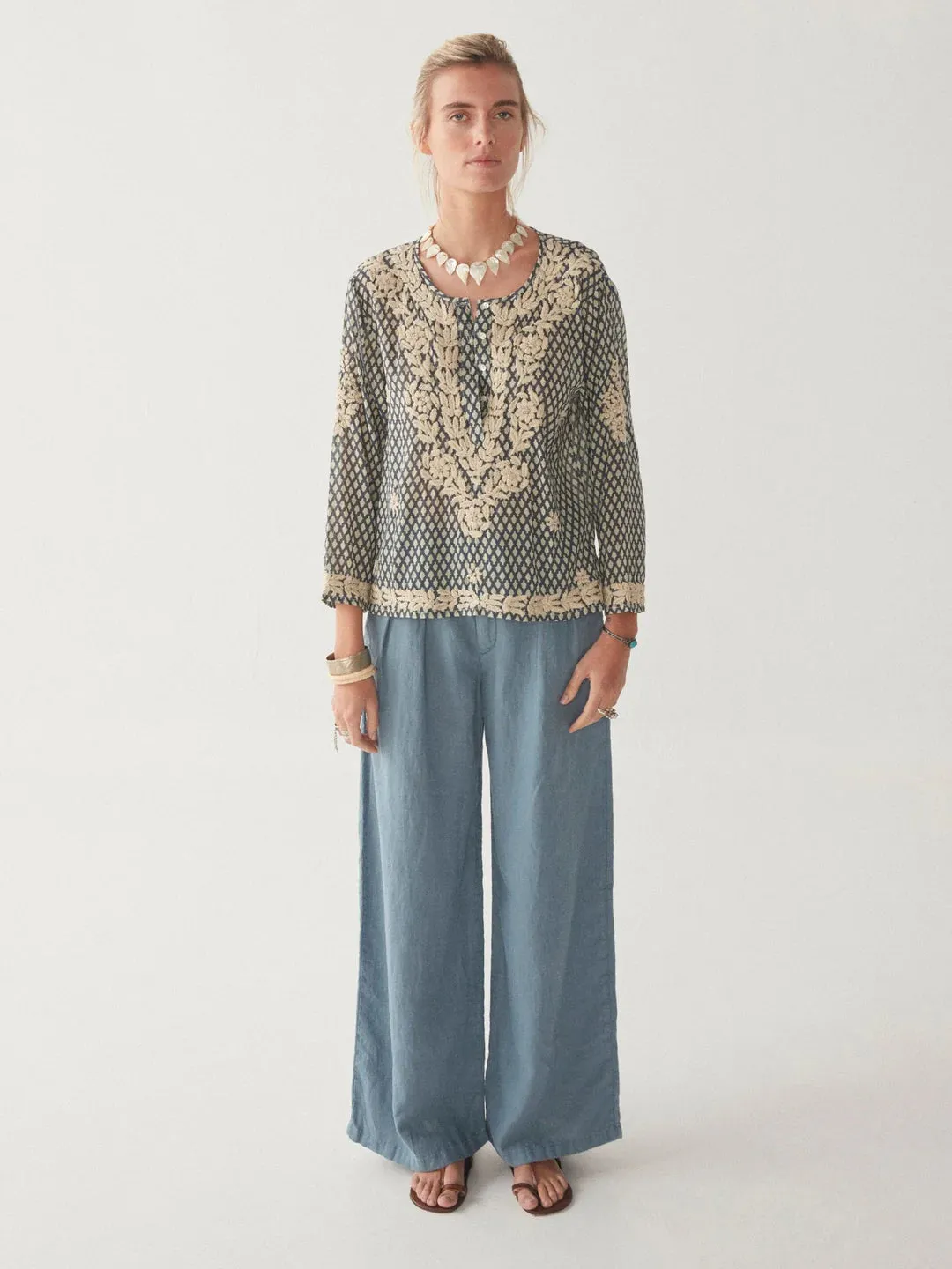 Maison Hotel Rita Blue Note Jasmine Blouse - ByAdushka