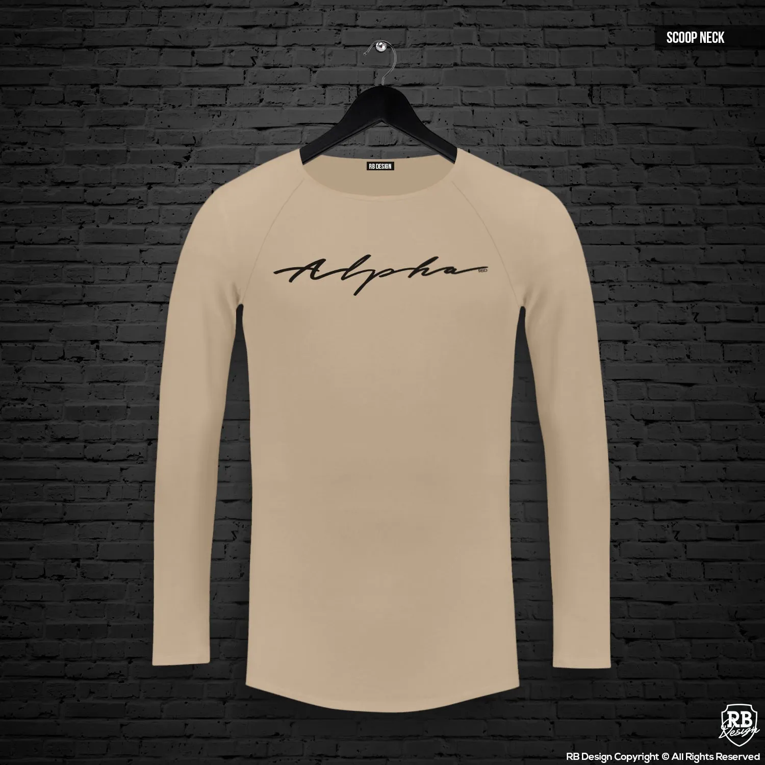 Mens Long Sleeve T-shirt "Alpha" MD885