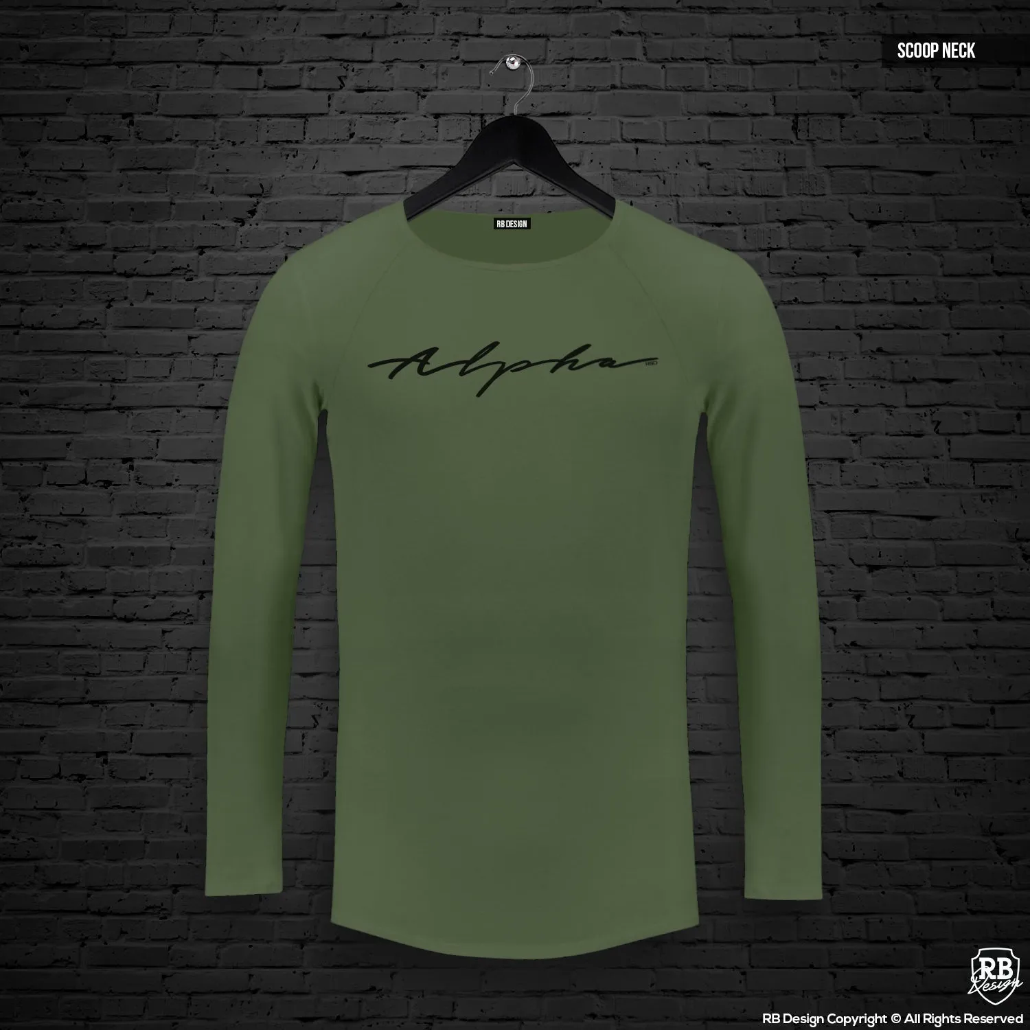 Mens Long Sleeve T-shirt "Alpha" MD885