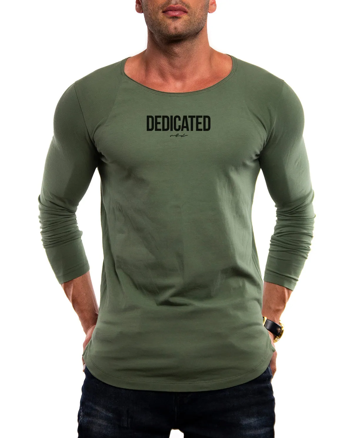 Mens Long Sleeve T-shirt "Dedicated" MD972